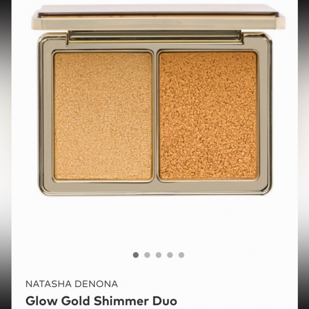 Natasha Denona Glow Gold Shimmer Duo Highlighter-NWT